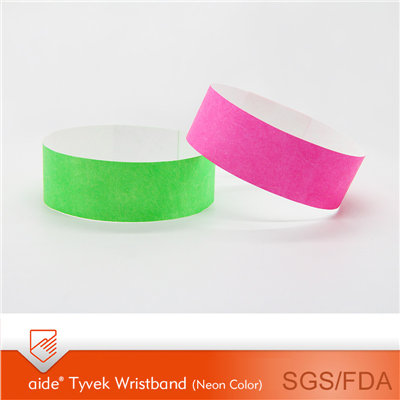 Tyvek Wristbands Neon Colors