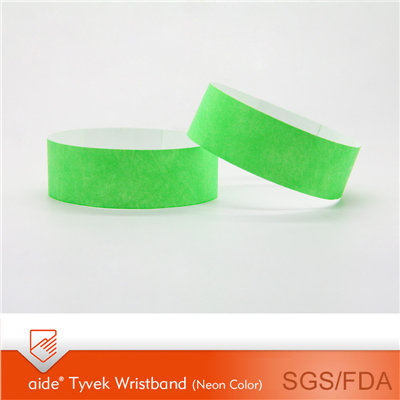 Tyvek Wristbands Neon Colors