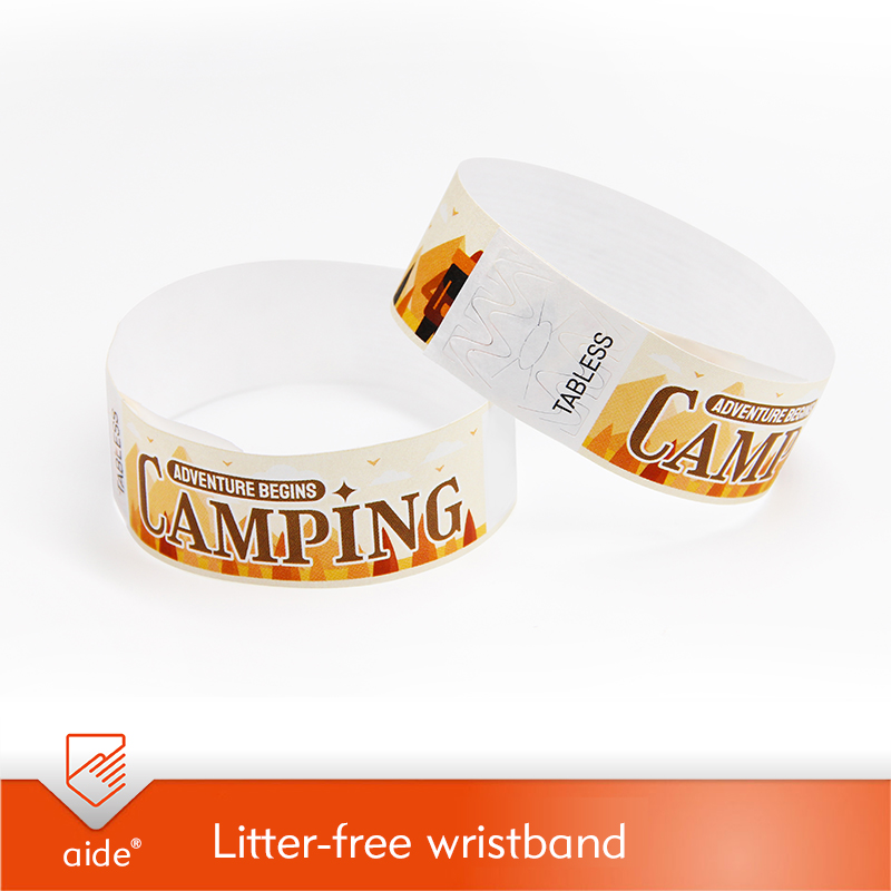 Litter-free Wristband Customized Tyvek Wristbands 